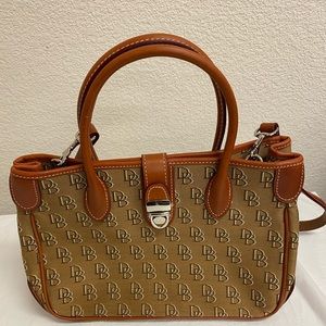 Dooney and Burke brown colored shoulder bag.